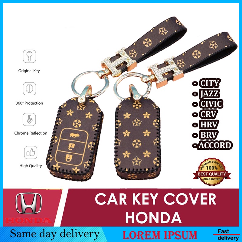 Bao da bảo vệ chìa khoá Smartkey Honda AB Air Blade Honda Lead Vision Vario Click LV khâu tay ABK CD