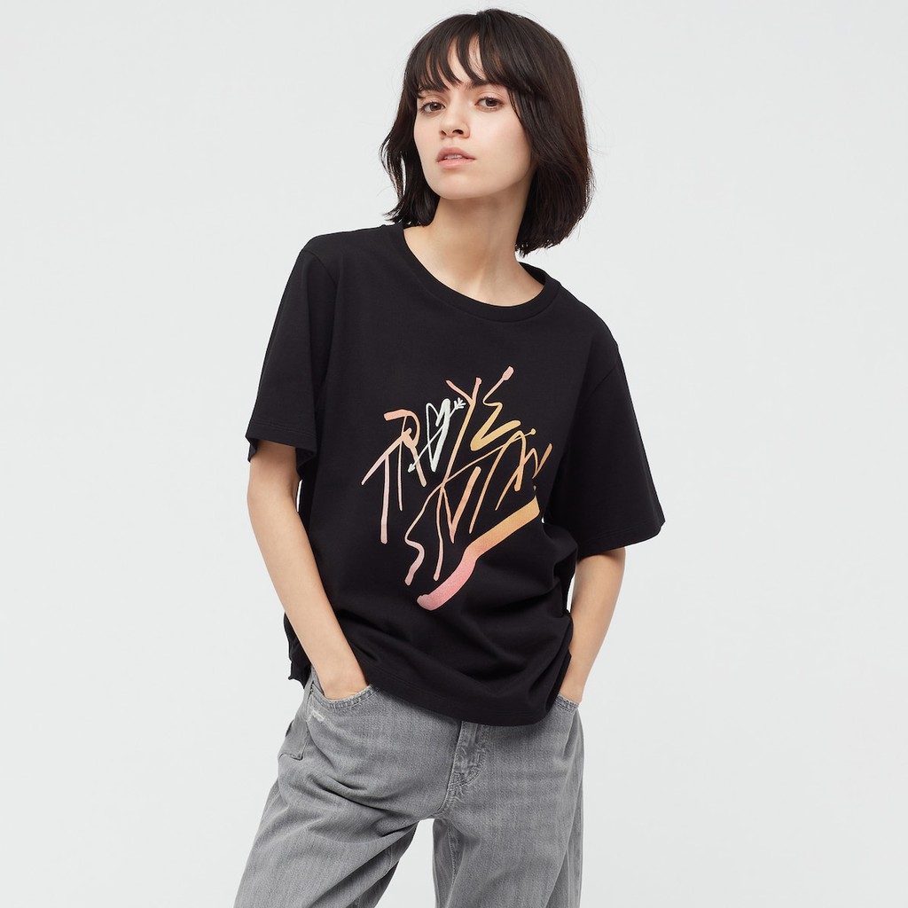 (UNIQLO Nhật chính hãng) Nữ - Áo thun UT Troys Sivan (Áo phông in chữ)
