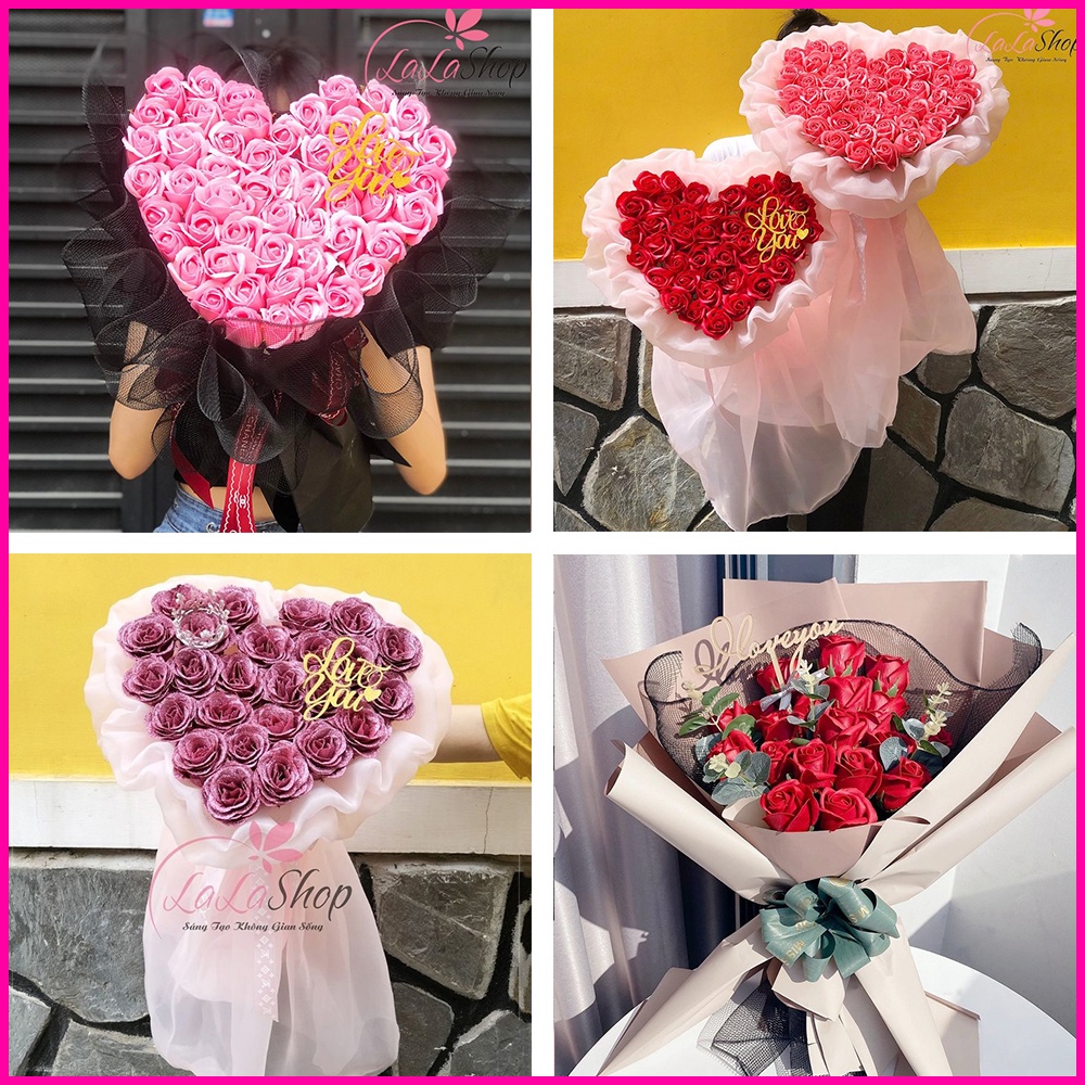 Bó hoa hồng sáp thơm quà tặng cho bạn gái, người yêu valentine và 8/3 - Nhận sỉ cho công ty có xuất hóa đơn đỏ