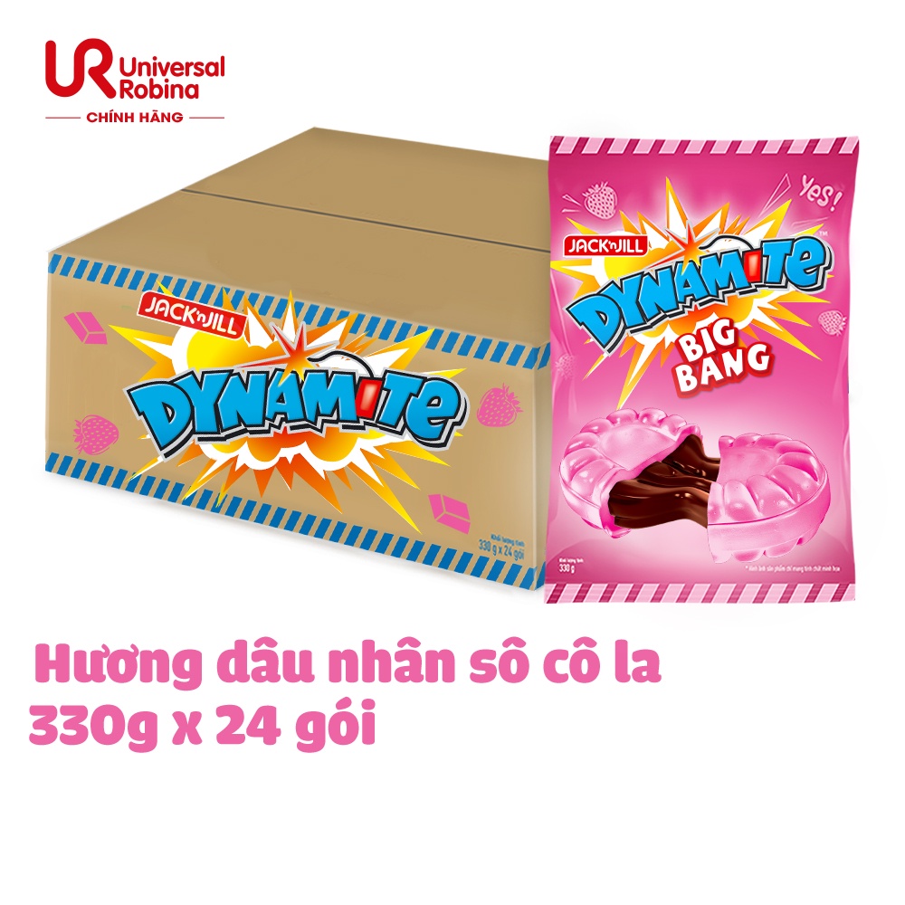 Kẹo Cứng Dynamite Bigbang hương dâu nhân sôcôla 330g