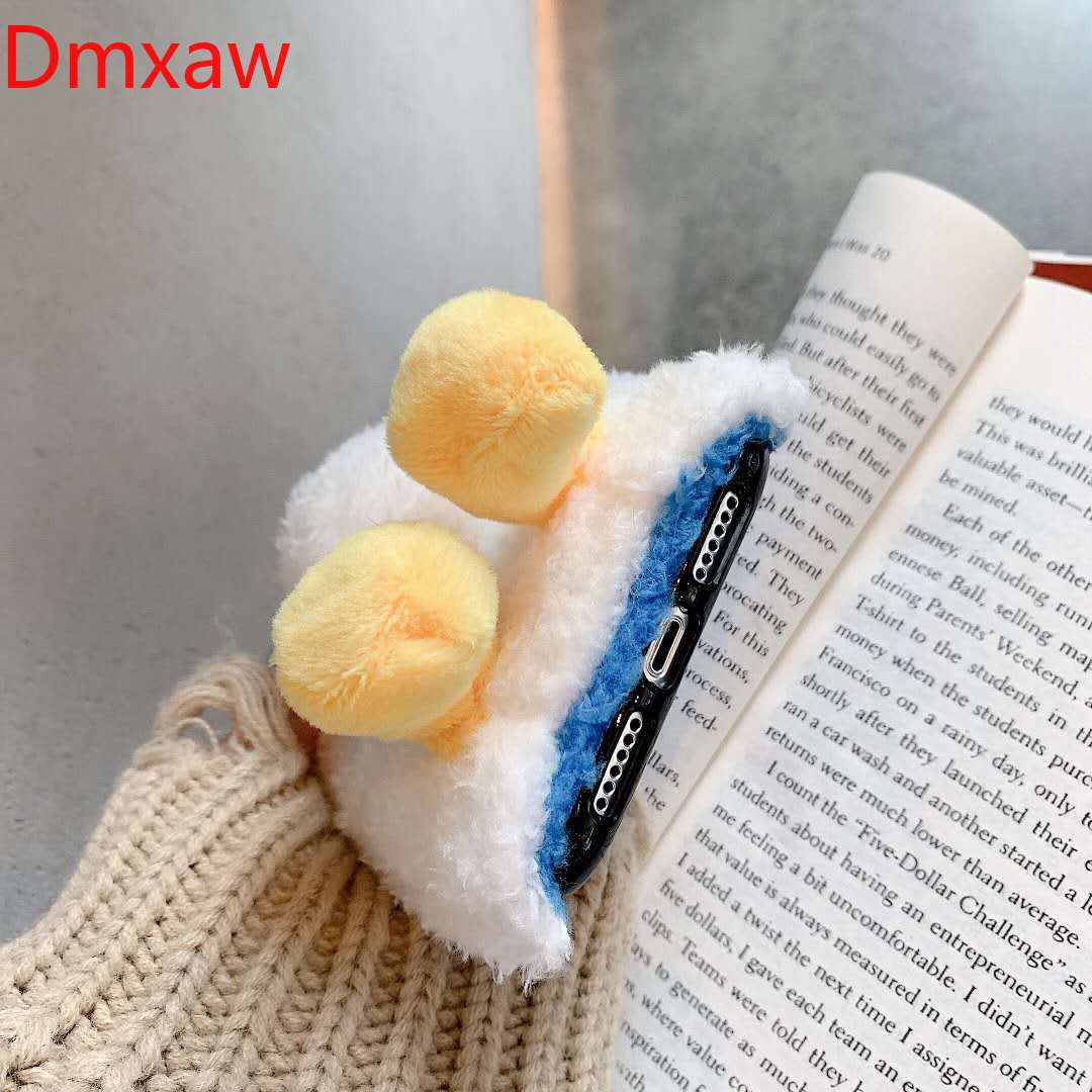 Cute Plush Case Realme C21 C20 V15 V13 V11 8 Pro 4G Q3 Pro GT Neo 5G Find X3 Pro Warm Case Donald Duck Carton Case