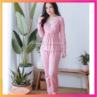 Bộ bầu cổ chéo, mặc trước và sau sinh