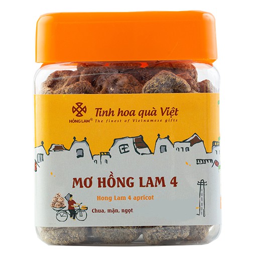 Ô Mai (Xí Muội) Mơ Hồng Lam 4 - Vị Chua Ngọt Cam Thảo - Hộp (200g,300g,500g)