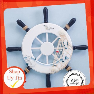 [Lạ Decor] Bánh lái tàu gỗ trang trí nhà cửa , decor chụp ảnh
