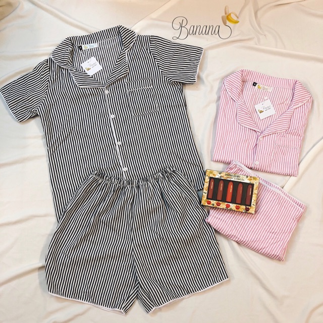 [SALE] Pijama lụa thô Thái quần sooc