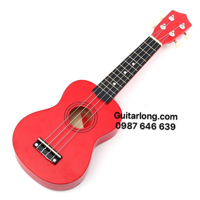 Ukulele Soprano màu trơn nhiều màu (Có quà tặng kèm hấp dẫn)