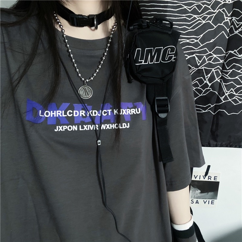 Áo thun tay lỡ nam nữ, áo phông unisex chất cotton form rộng in hình DK