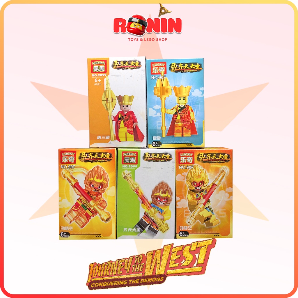 Minifigures Nhân vật Tôn Ngộ Không / Đường Tăng / Tây Du Ký / Monkie Kid Minifigures / Tề Thiên ĐạiThánh
