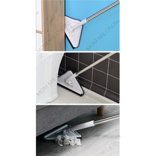 Cây lau đa năng, cây lau kính cán dài 1m9 - 3 kiểu đầu lau - D007