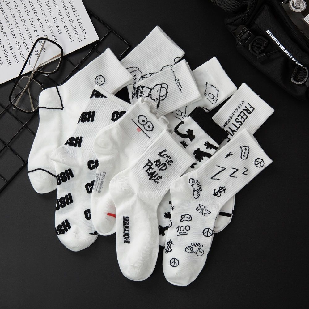 Vớ Cotton Cổ Cao Thời Trang Dành Cho Nam Và Nữ | BigBuy360 - bigbuy360.vn