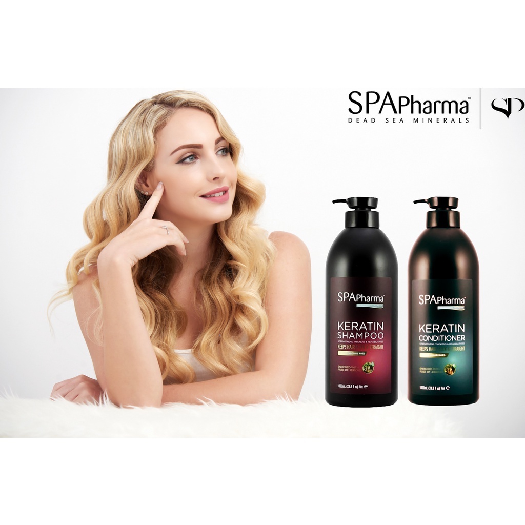 Set gội xả siêu phục hồi tóc chuẩn salon SPAPharma 1000ml