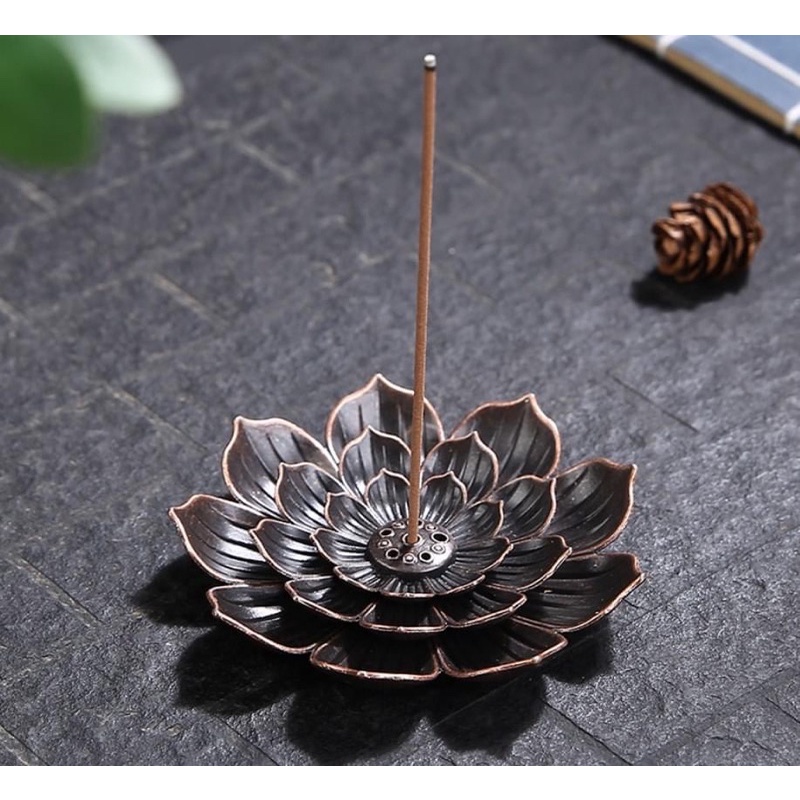 Lư xông trầm hương - Lư đốt trầm hình cánh hoa sen