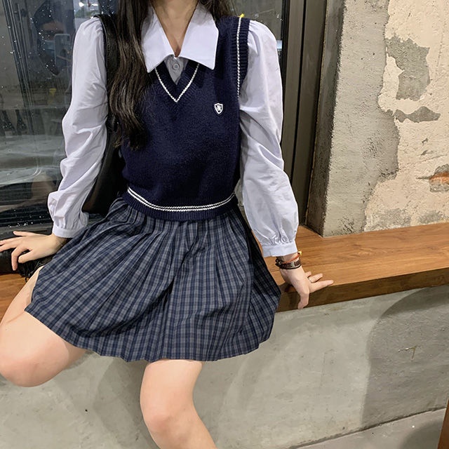 Áo khoác len không tay cổ chữ V phong cách Hàn Quốc | BigBuy360 - bigbuy360.vn