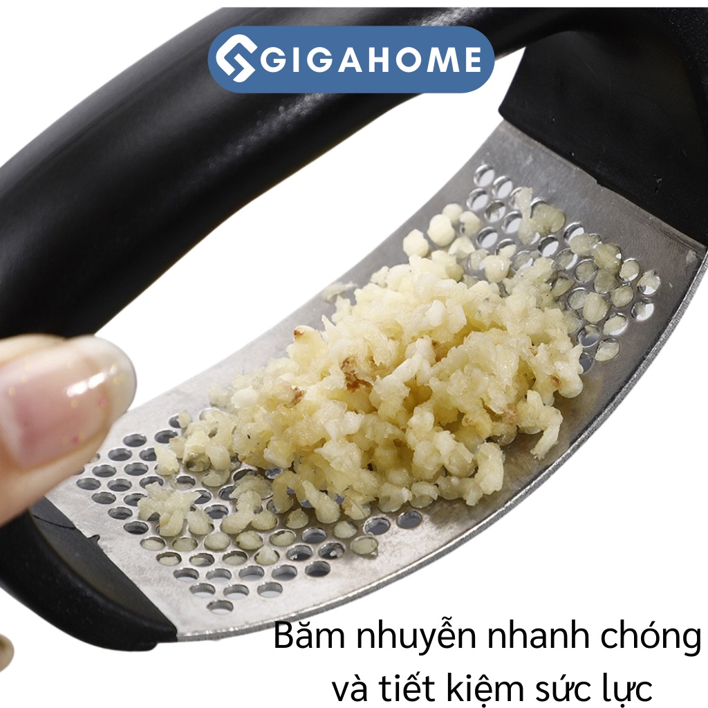 Dụng Cụ Dập, Ép Tỏi, Hành GIGAHOME Cán Đen Cao Cấp 8282