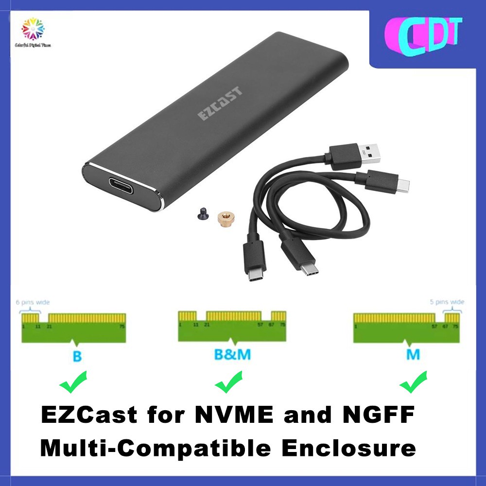 NVME hard disk enclosure Ổ Cứng Ssd M2 Nvme And Ngff Cổng Usb 3.0 Tiêu Chuẩn