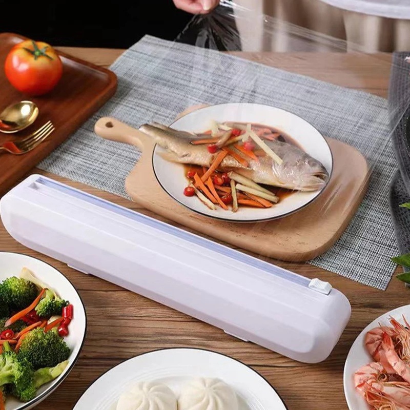 Hộp đựng cắt màng bọc thực phẩm bằng nhựa tiện lợi cho nhà bếp
