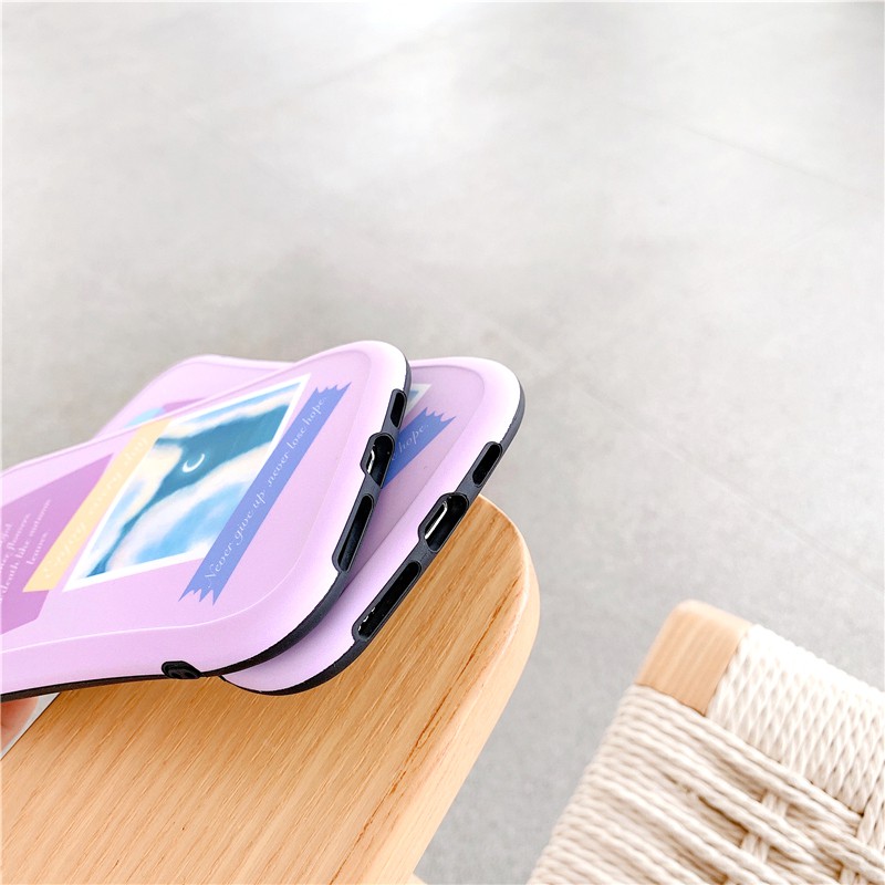Ốp lưng iphone Purple Letter IMD viền cong dày dặn 5/5s/6/6plus/6s/6splus/7/7plus/8/8plus/x/xs/11/12/pro/max/plus/promax | BigBuy360 - bigbuy360.vn