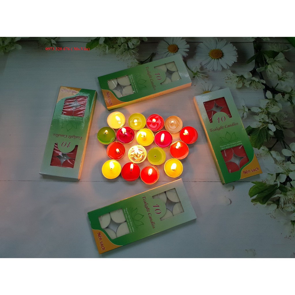 Nến Tealight không mùi, không khói đen - hộp 100 viên