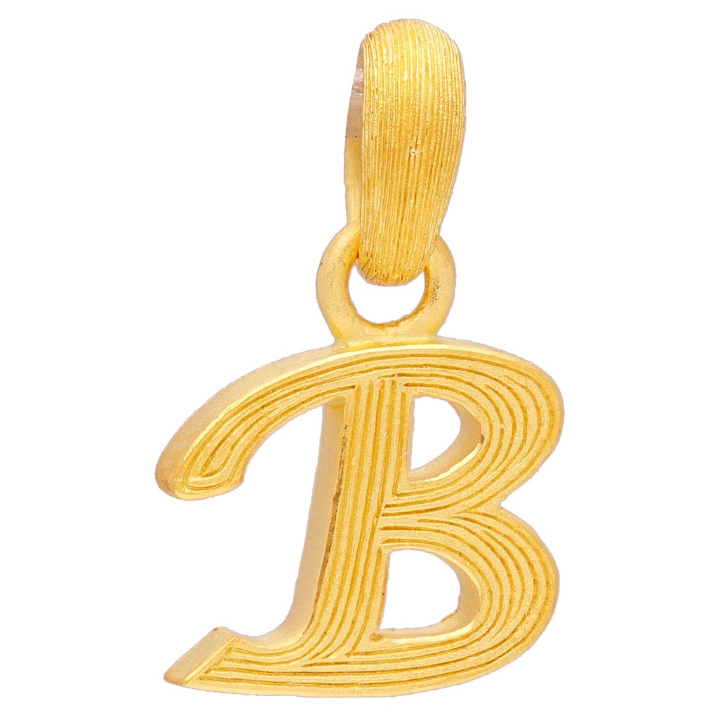 PRIMA Mặt Dây Chuyền Vàng 24K - BST Alphabet - Chữ B - 111P0738