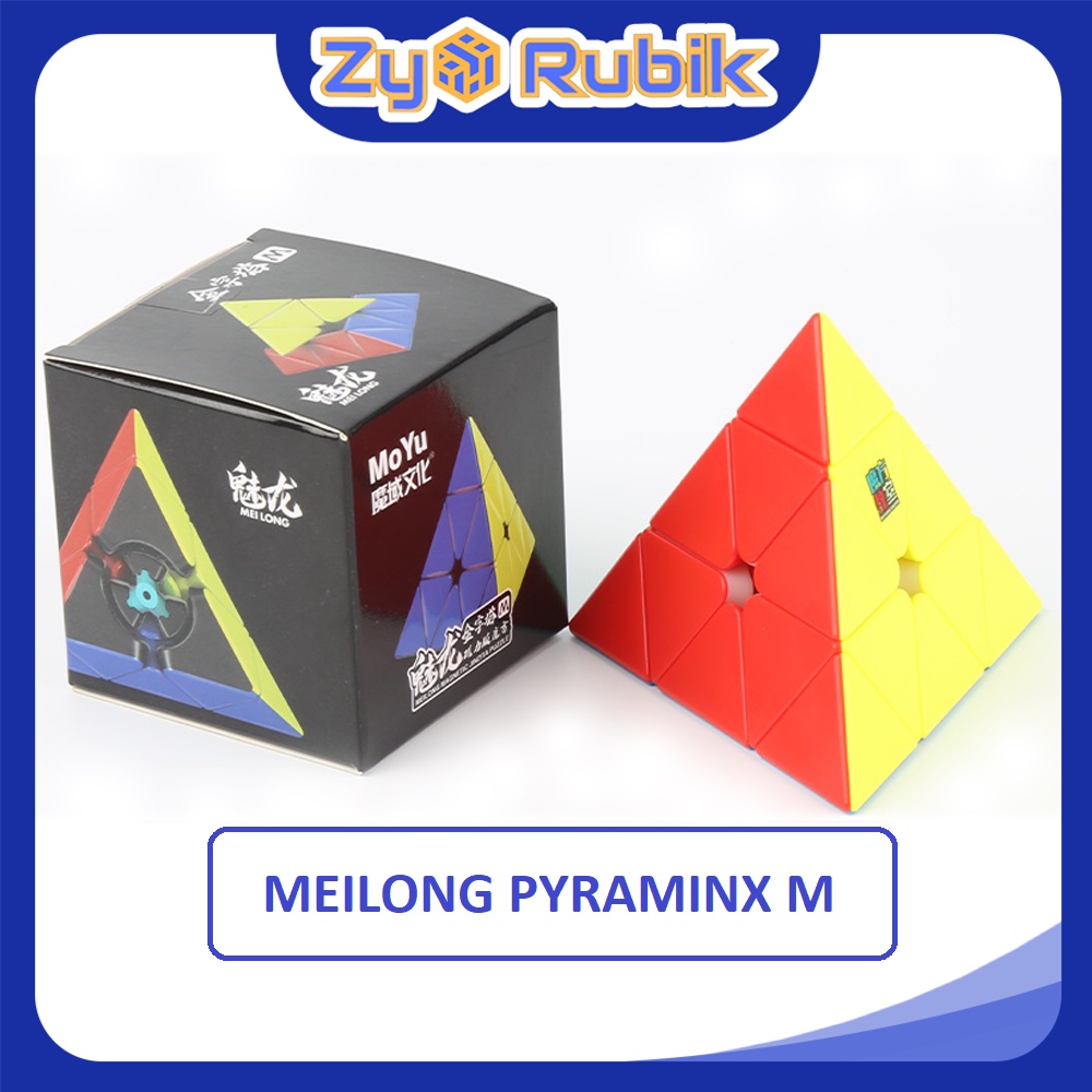 [Rubik biến thế] Rubik Kim Tự Tháp Meilong Pyraminx M Stickerless không viền ( Có nam châm ) - ZyO Rubik