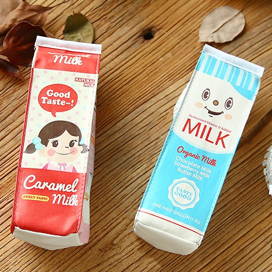 HCM - Hộp bút kiểu dáng hộp sữa tươi Milk sáng tạo, độc đáo, lạ