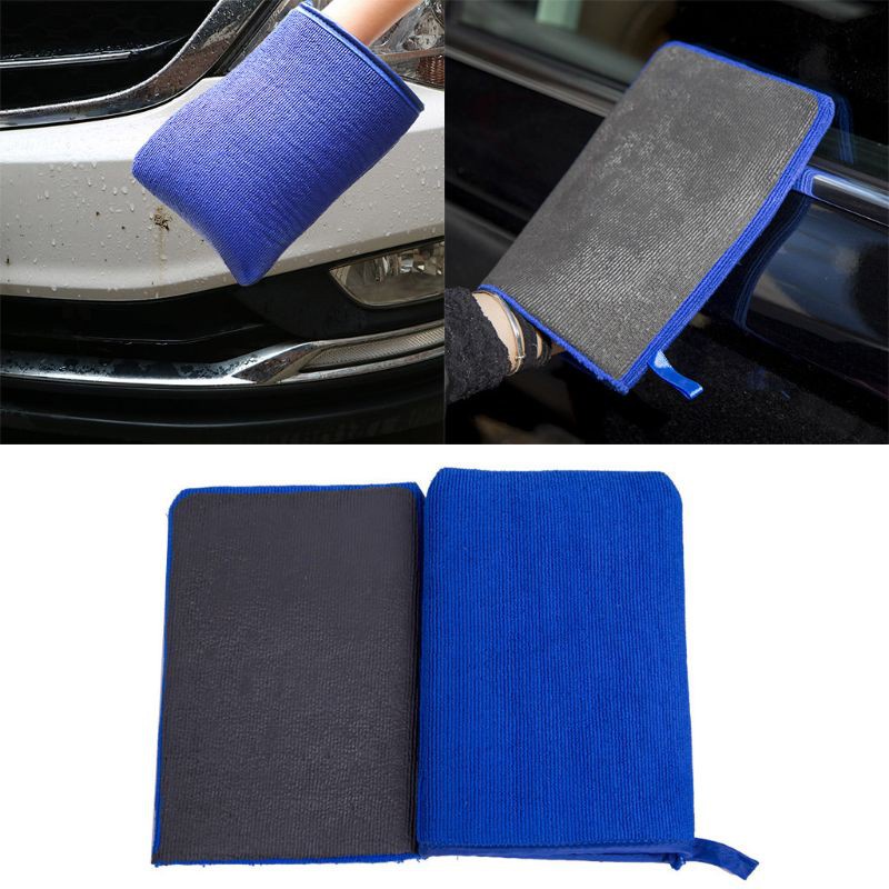 SUN Car Wash Magic Clay Bar Mitt Car Clay Cloth Auto Care Cleaning Towel Microfiber Sponge Pad Cleaning Towel