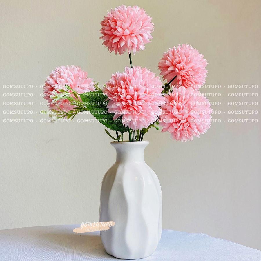 Lọ Hoa Mini Màu PASTEL - Trắng Vàng Hồng - 50 mẫu Bình Hoa Bát Tràng Trang Trí Để Bàn