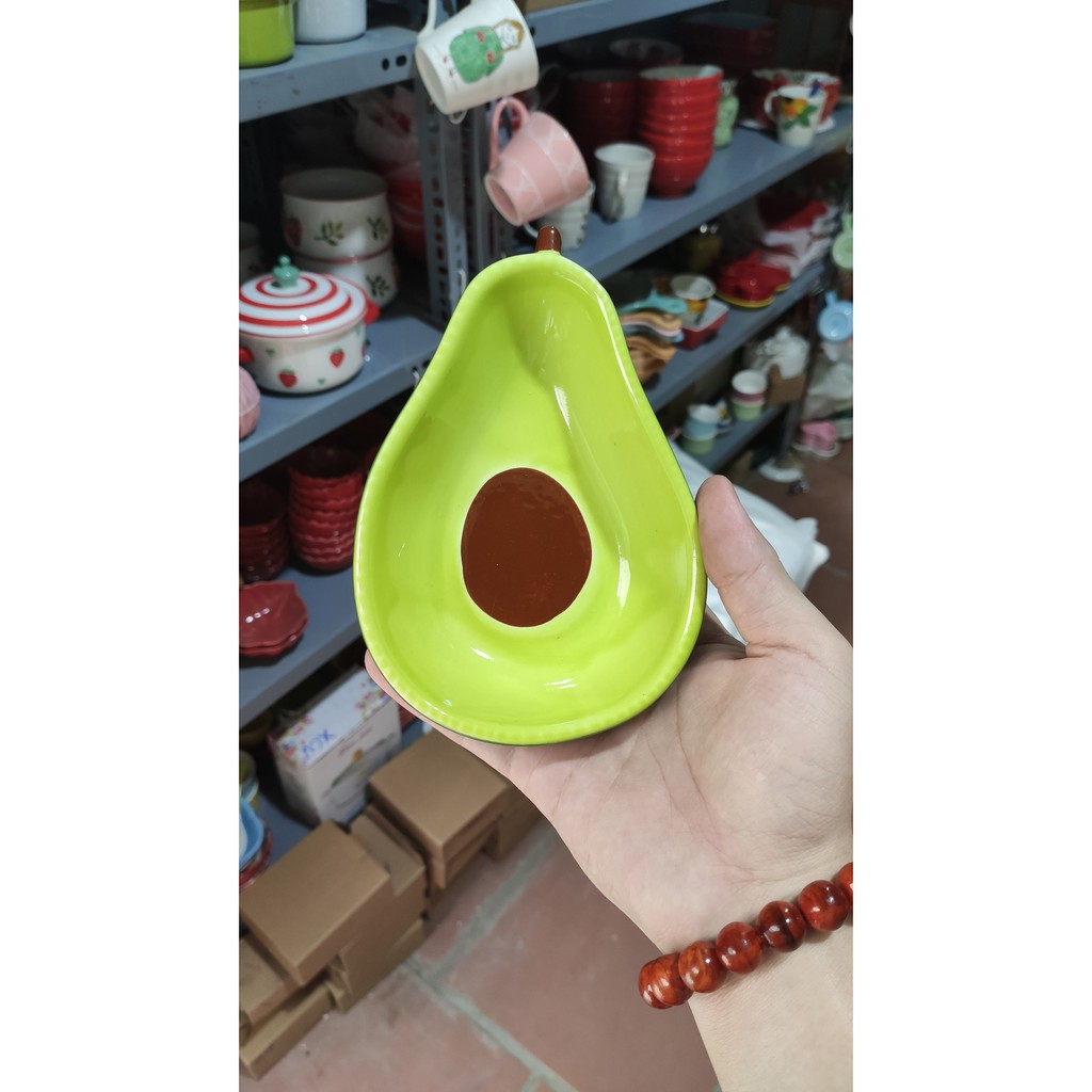 Bát Đĩa 🥑 QỦA BƠ🥑 Bát đĩa ăn cơm decor trang trí bếp đáng yêu cute S105