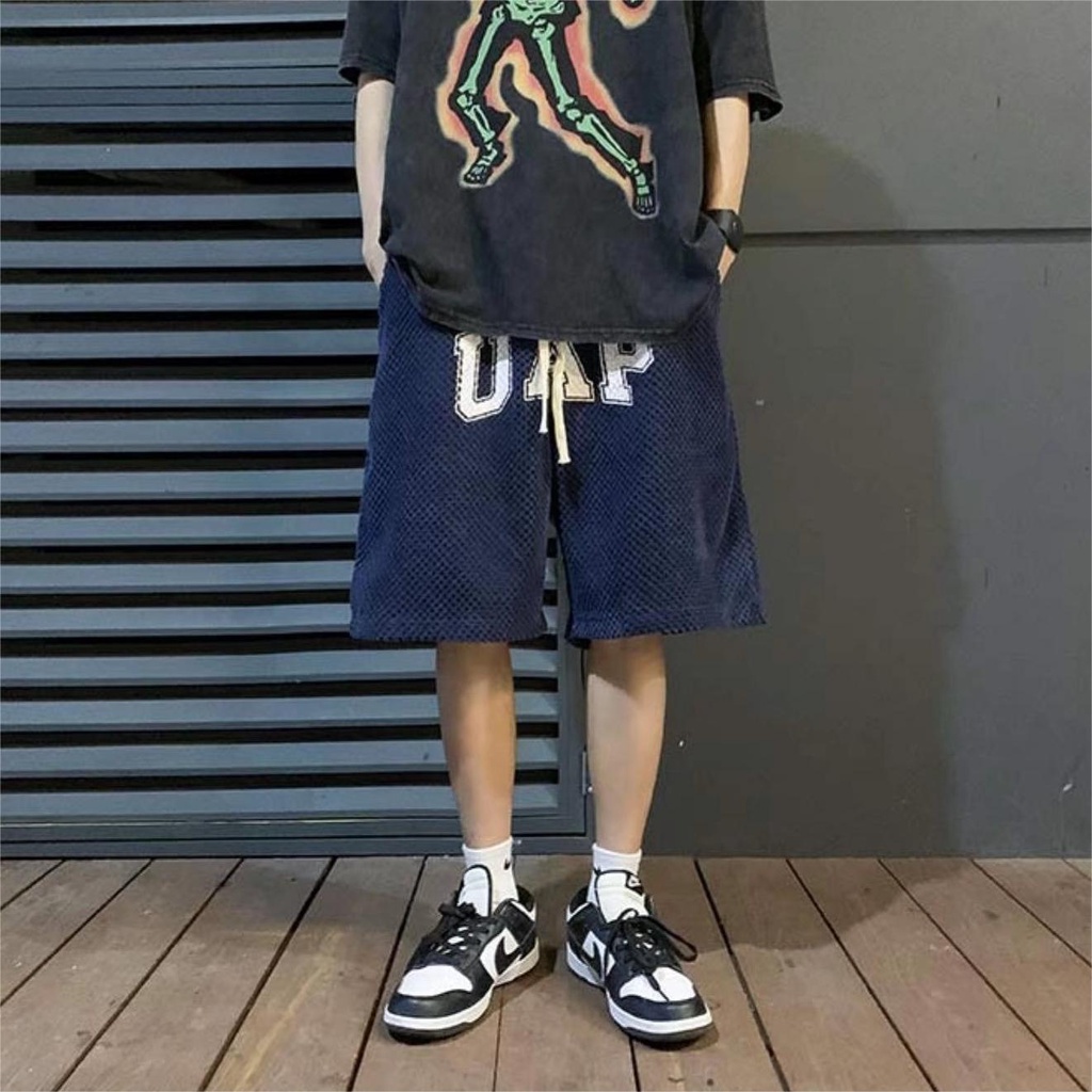 【3 Hàng Có Sẵn】Quần Short Nam In Chữ Waffle Phong Cách Hàn Quốc Thời Trang Bigsize Quần Short Quần Short Thể Thao Nam Quần Short Nam ống rộng