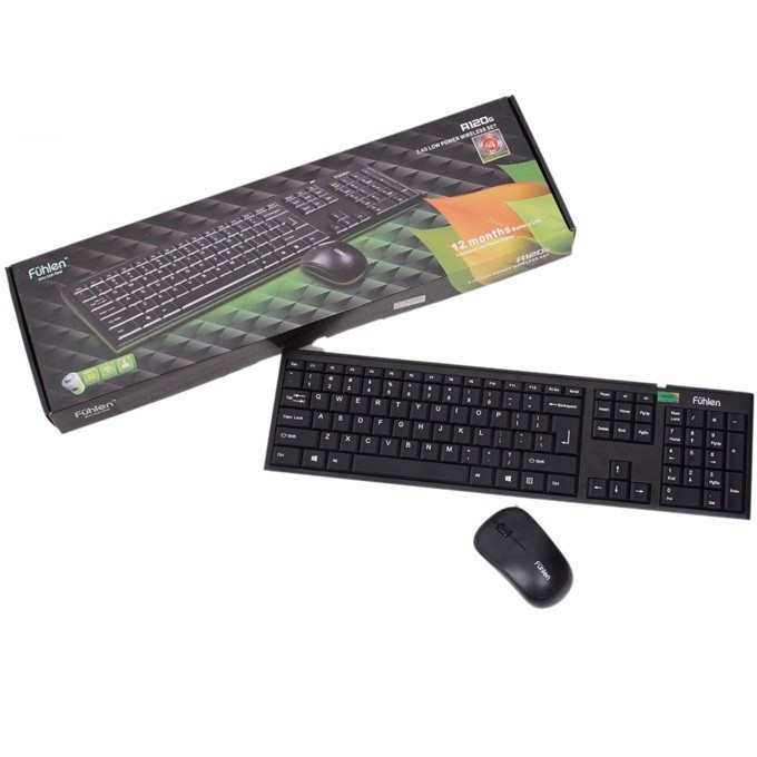 Combo Bàn phím và chuột không dây Fuhlen A120G không dây chính hãng