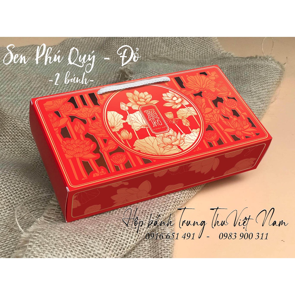 Hộp đựng 2 bánh Trung thu