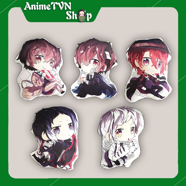 Nhồi bông in 2 mặt Anime Manga Bungou Stray Dog - 40 Cm - Siêu dễ thương ôm cực đã