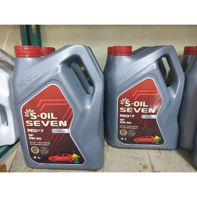 [CHÍNH HÃNG] Dầu nhớt ô tô máy xăng S-oil RED #7 API SP 5W30 - Phẩm cấp dầu cao cấp tuyệt đối cho máy xăng