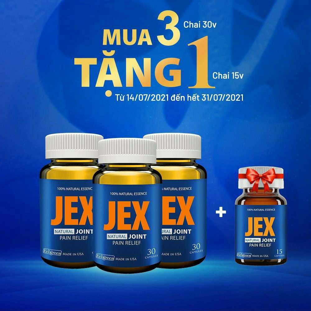 JEX MAX - TÍCH ĐIỂM ĐỔI QUÀ, TEM CHỐNG GIẢ, Giúp giảm đau, tái tạo sụn khớp, xương dưới sụn