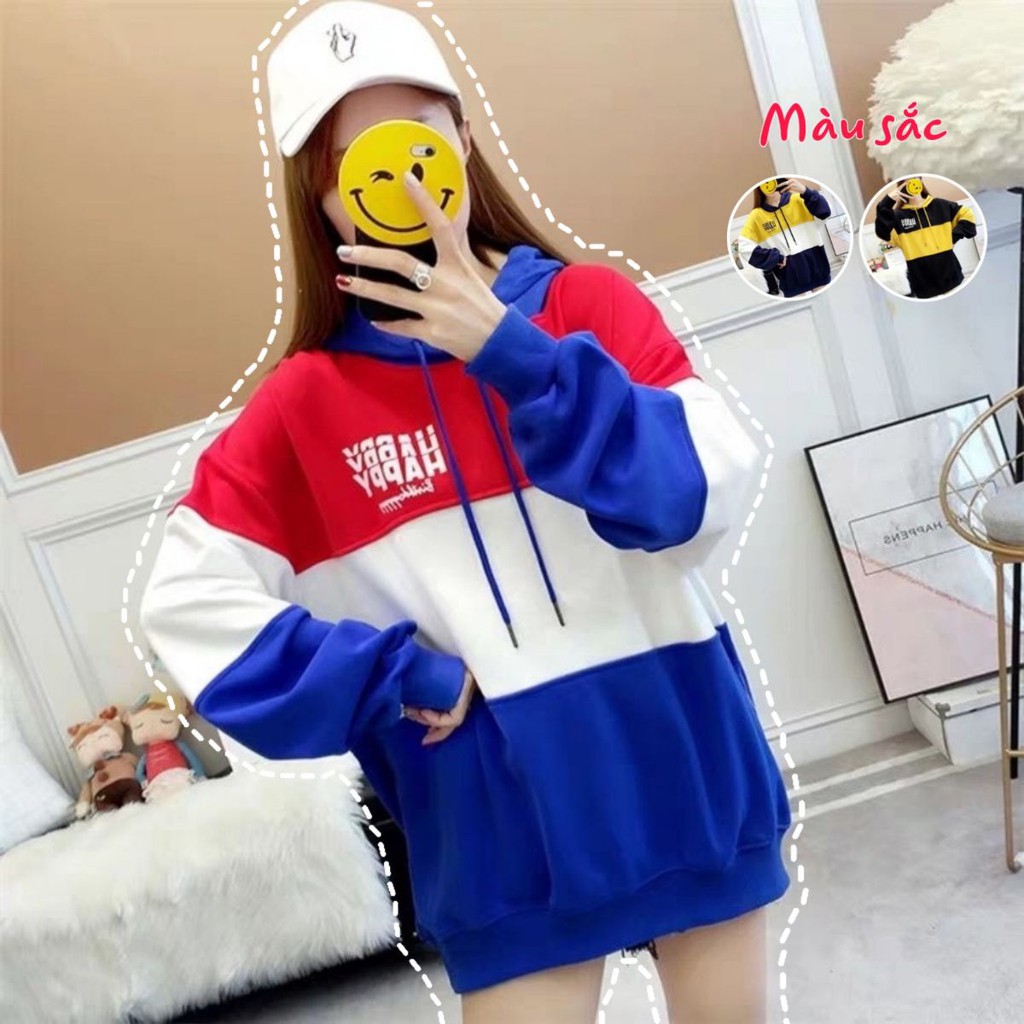 Áo khoác hoodie ❤️FREESHIP❤️ Áo hoodie nỉ unisex cho nam và nữ Freesize sọc ngang 3 màu - KN18