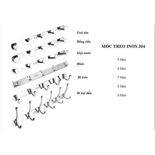 Móc treo quần áo Inox 304 đủ các loại kiểu kích cỡ