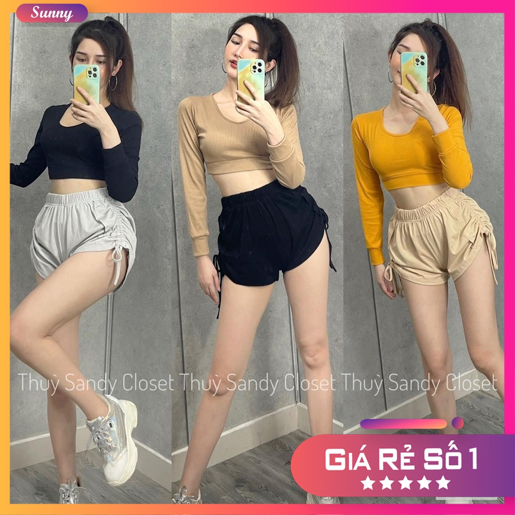 Set Crop Quần Rút Hai Bên - giá tận xưởng, giá sỉ, giá rẻ.