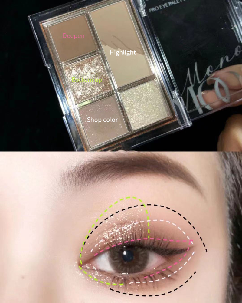 (Hàng Mới Về) Bảng Phấn Mắt Dikalu Mini Nhiều Màu Sắc Kết Hợp Thời Trang | BigBuy360 - bigbuy360.vn