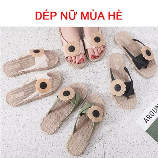 Dép nữ mùa hè thời trang hoang dã chất liệu cao su mềm mại