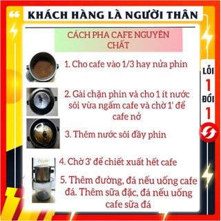 Cà Phê Rang Xay Nguyên Chất 100% (Tặng 1 phin cà phê/kg)