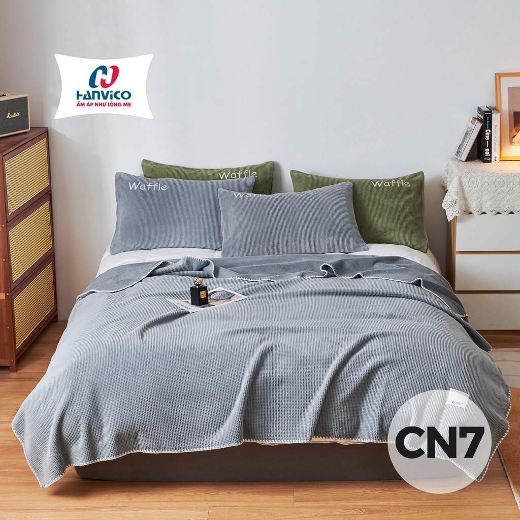 Chăn Lông Cừu Cao Cấp Hanvico / Vintage Siêu Mềm Siêu Ấm