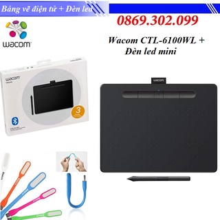 [ Chính hãng ] Combo Bảng vẽ điện tử Wacom Intuos M Bluetooth (CTL-6100WL) + Đèn led mini cổng USB siêu sáng Cao Cấp thumbnail