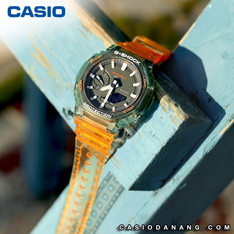 Đồng hồ nam dây nhựa Casio G-Shock chính hãng Anh Khuê GA-2100HC-4ADR