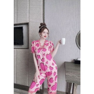 Bộ lửng lụa latin viền ren hoạ tiết siêu xinh (MS : L02)