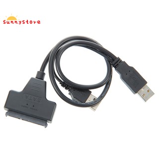 Dây cáp chuyển đổi USB 2.0 sang SATA Serial ATA 15 + 7 22P cho ổ cứng HDD Laptop 2.5inch