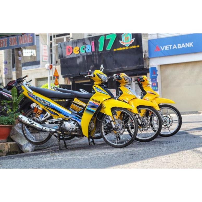 ( Quí khách vui lòng mang ra tiệm cho thợ dán ) Sirius VÀNG ĐEN V3