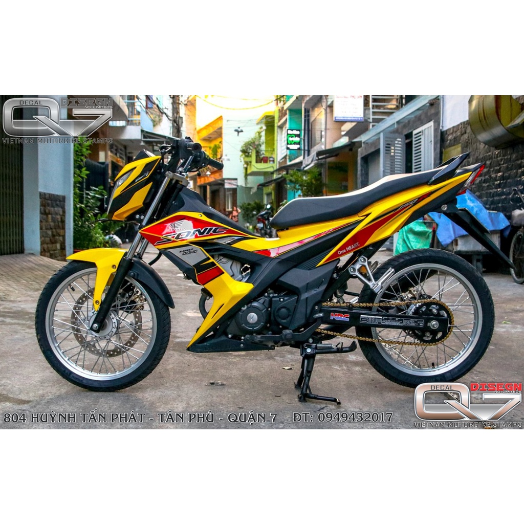 Tem rời SONIC 150 vàng - decalq7