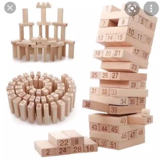 Đồ chơi rút gỗ có 3 loại miếng