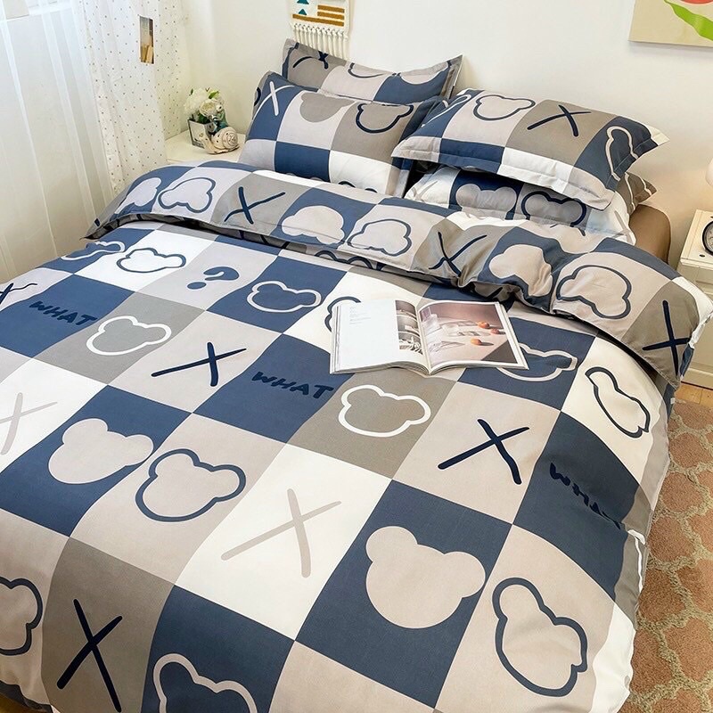 SET VỎ GA + 2 VỎ GỐI GẤU OX