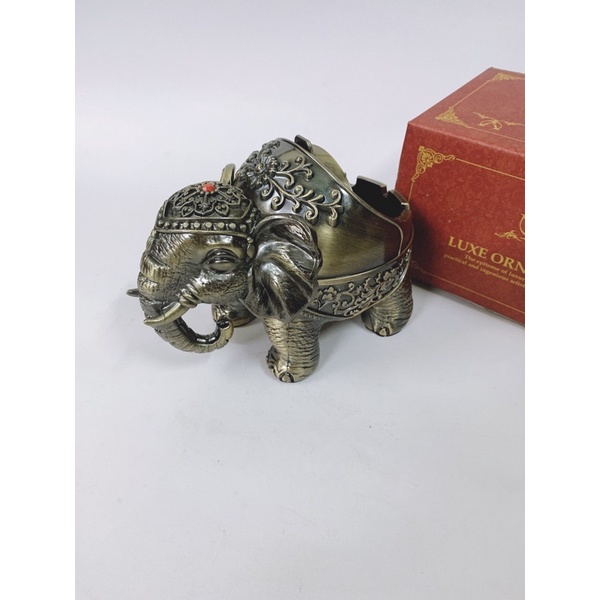 Gạt tàn voi kim loại trang trí nhà cửa